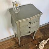 Old patinated bedside