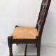 Ensemble de 6 chaise paille et bois tourné vintage