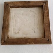 Ceramic trivet by Raymonde Leduc, Vallauris, 1960