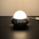 Chrome UFO lamp model c359 by LUCI, Italy 1970s