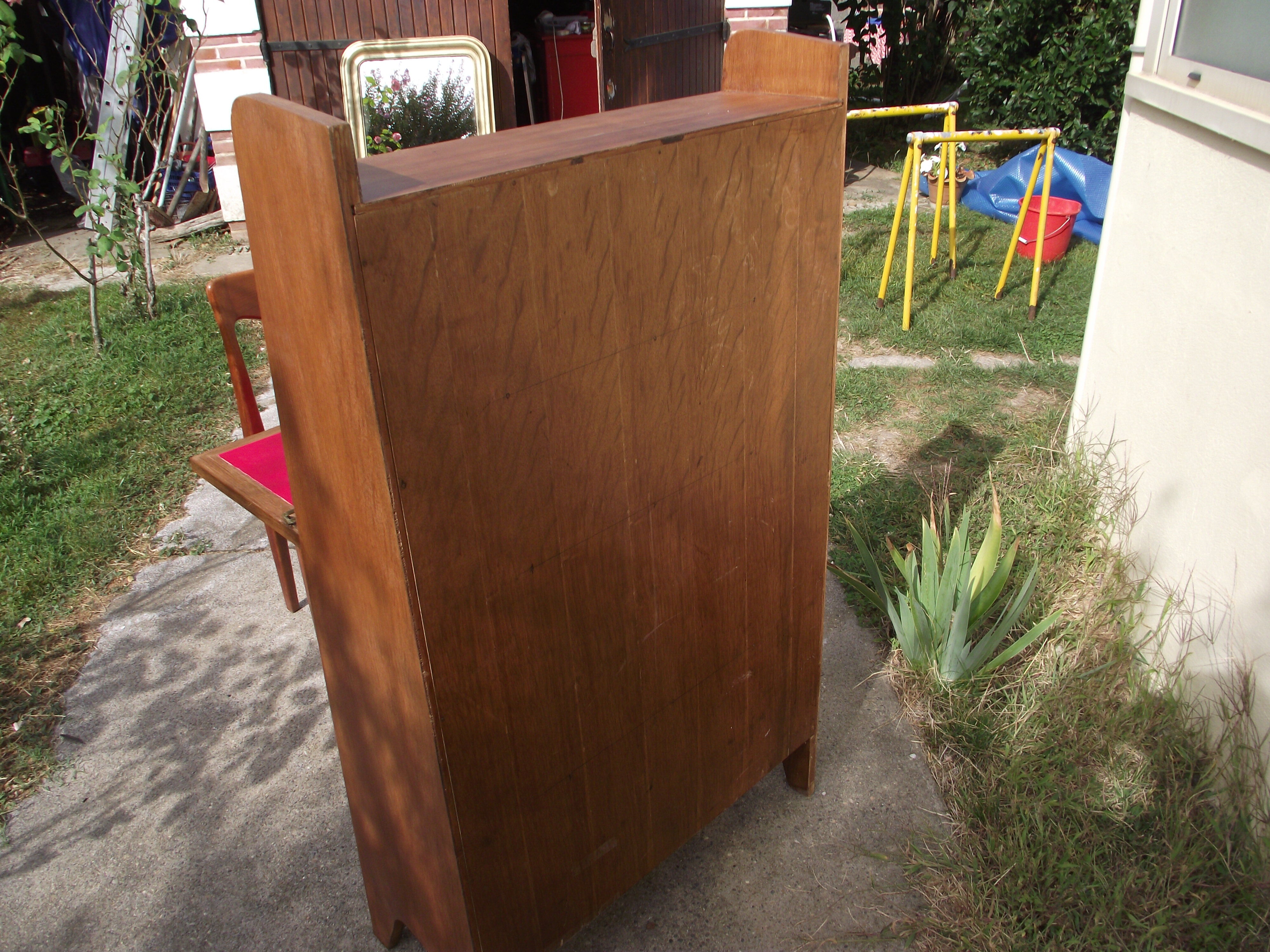 Secretary of the 50s in oak veneer