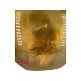 Gold Fail Porcelain Vase Yan Zehn Stork