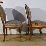 Louis XV style living room in walnut – 1920