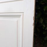 Communication door H218.5xL80cm, old panelled and moulded.