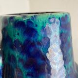 Pottery fat lava multi-color floor vase made by Scheurich, 1970s