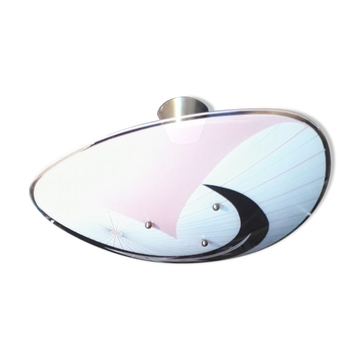 Suspension pallet ceiling pink and black design 1950 a 70