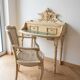 Old Hairdresser / Console / Small Secretary Desk + Rattan Chair