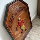 Wooden painting with relief