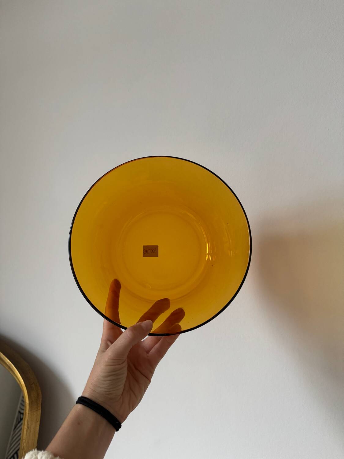 Duralex amber glass salad bowl