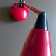 Vintage articulated lamp – Red metal – France 1970/80