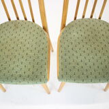 1970s set of four dining chairs by Ton, Czechoslovakia