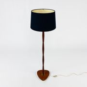 Vintage danish brass and rosewood floor lamp, 1960s.