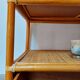 Commode rotin cannage vintage