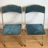 Pair of folding chairs