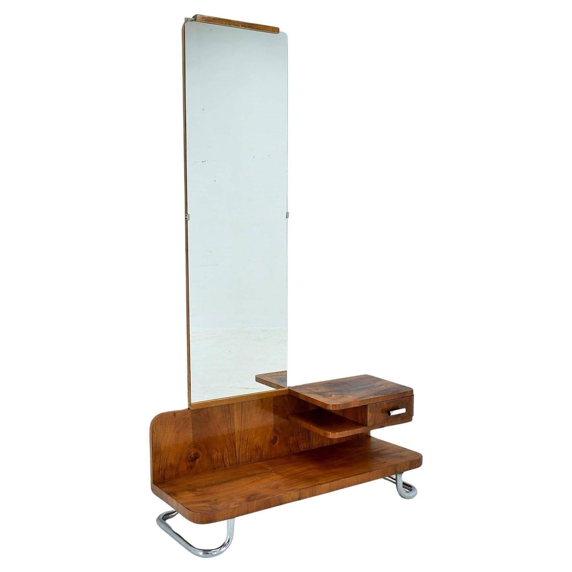 Chrome Bauhaus dressing table, 1930s