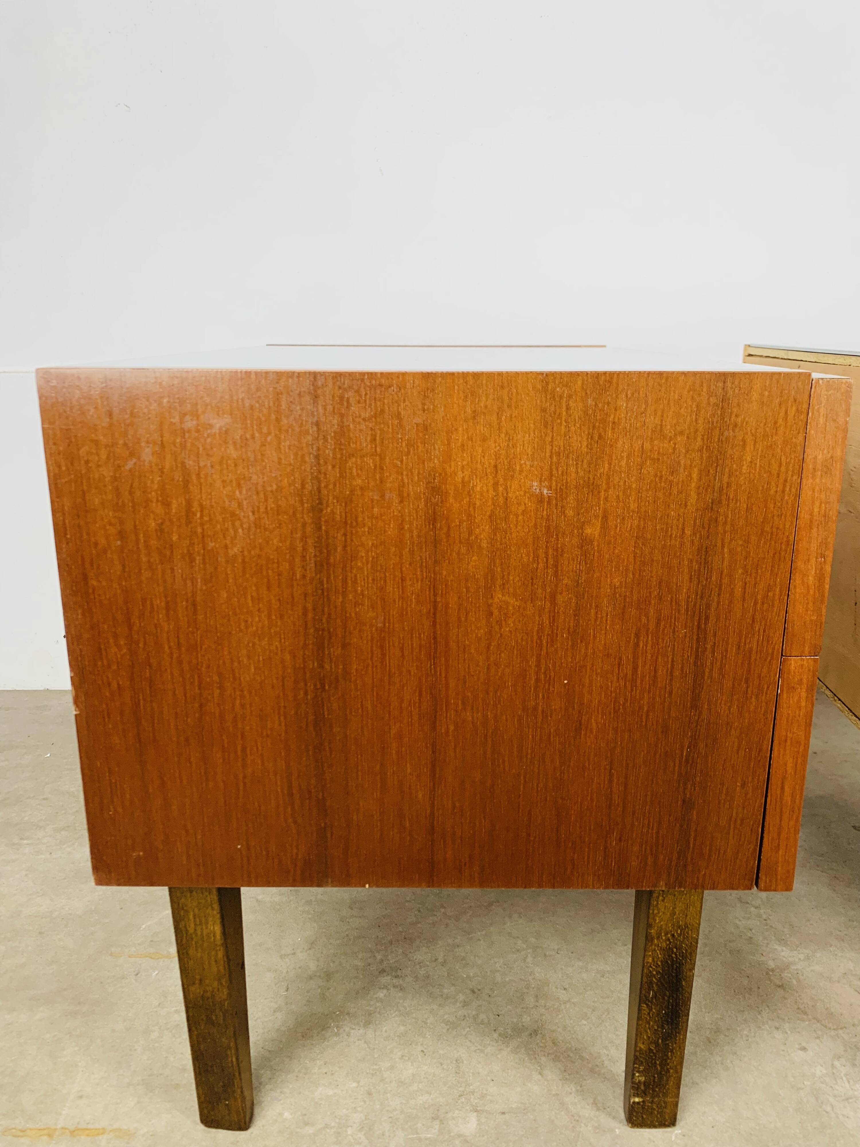Pair of Scandinavian teak bedside tables, 1960s