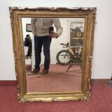 Miroir bois doré glace ancienne