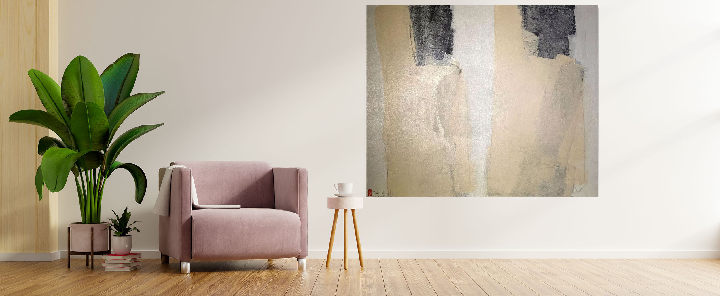 Soeurs jumelles composition abstraite par Toni Al