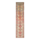 1970s Turkish Hand-Knotted Wool Cotton Pink Runner 81x380