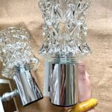 Pair of vintage chrome wall lights, 70s, Raak