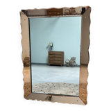 Large pink Venetian mirror
