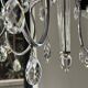 Murano crystal chandelier black lampshade