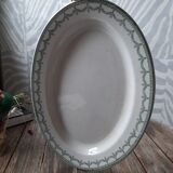 Plat ovale frise lauriers modèle ney