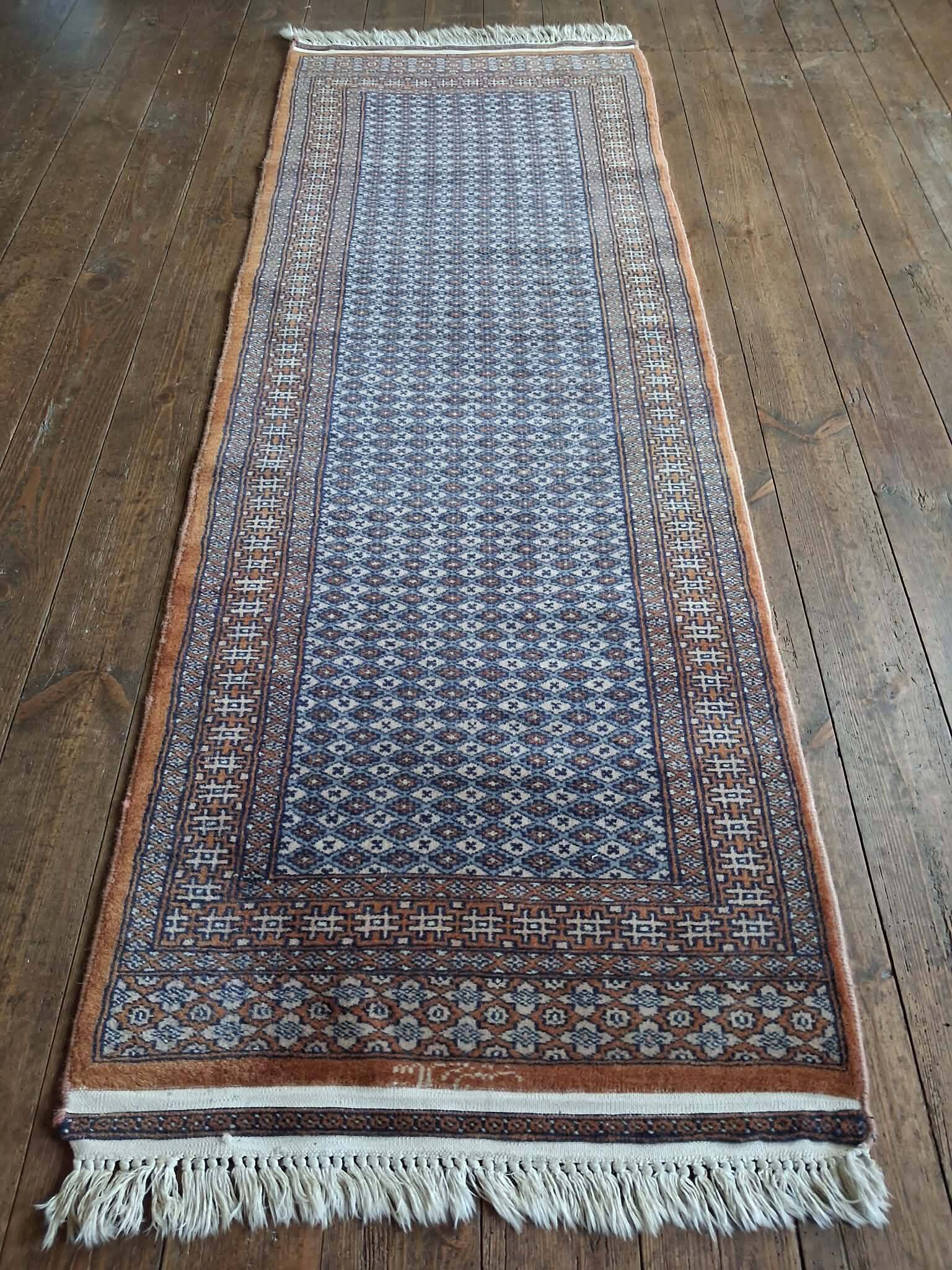 Handmade Pakistani Lahore hallway rug 180x64cm