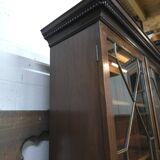 Mahogany secretary with display cabinet