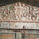 Door sculpted Indian Rajasthan old patina original old teak 145 x 15 x 250