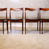 Set of 4 AWA rosewood dining chairs