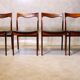 Lot de 4 chaises en bois de rose AWA