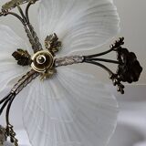 Lustre Hollywood Regency Art Deco vintage 80-90 Bronze Mariner Shells