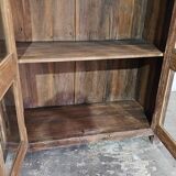 Ancien buffet vitré en teck birman