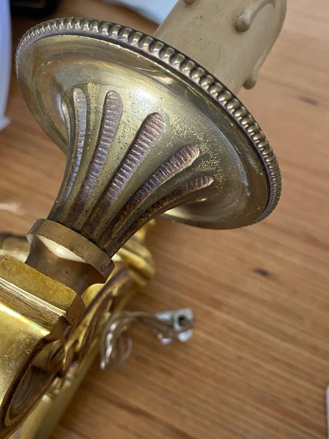 Lucien Gau bronze wall lamp