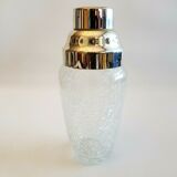 Shaker à cocktail en verre craquelé