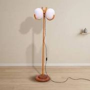 Lampe de sol de l'âge atomique, éclairage d'hôtel vintage, Tchécoslovaquie années 1970