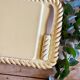 Vintage Yellow and Gold Ceramic Cheese Board