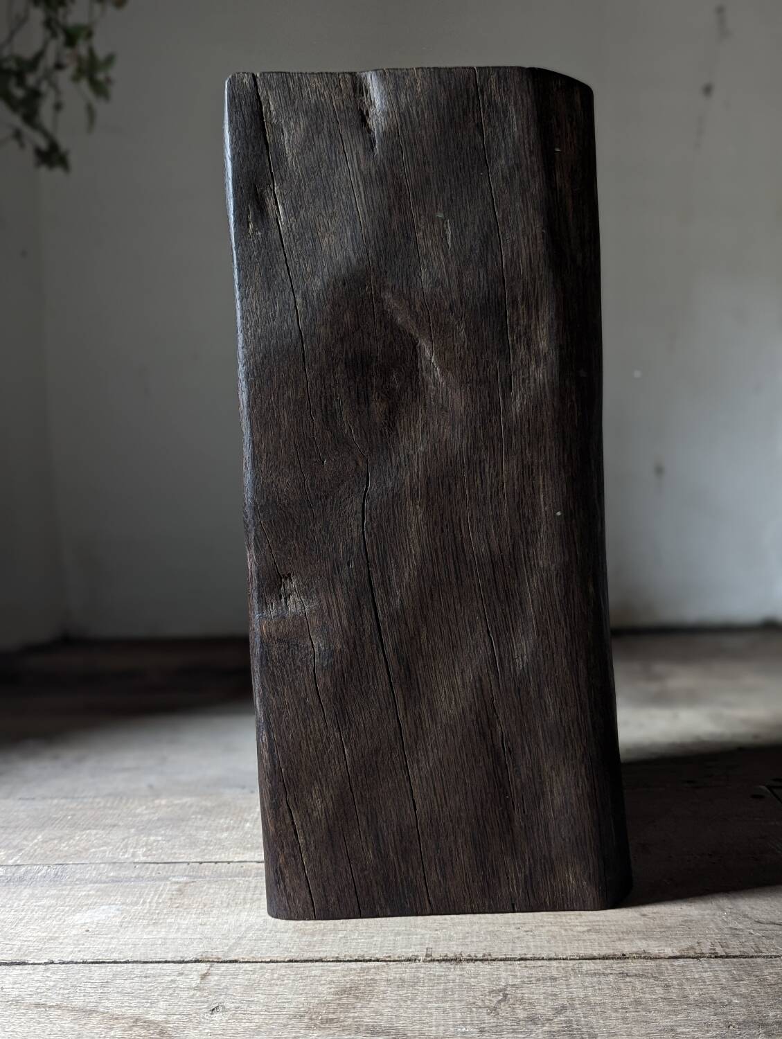 Old oak pedestal