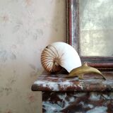 Patinated brass dolphin