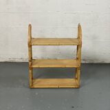 Rattan wall shelf