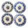 4 antique dessert plates by Boch Frères Keramis
