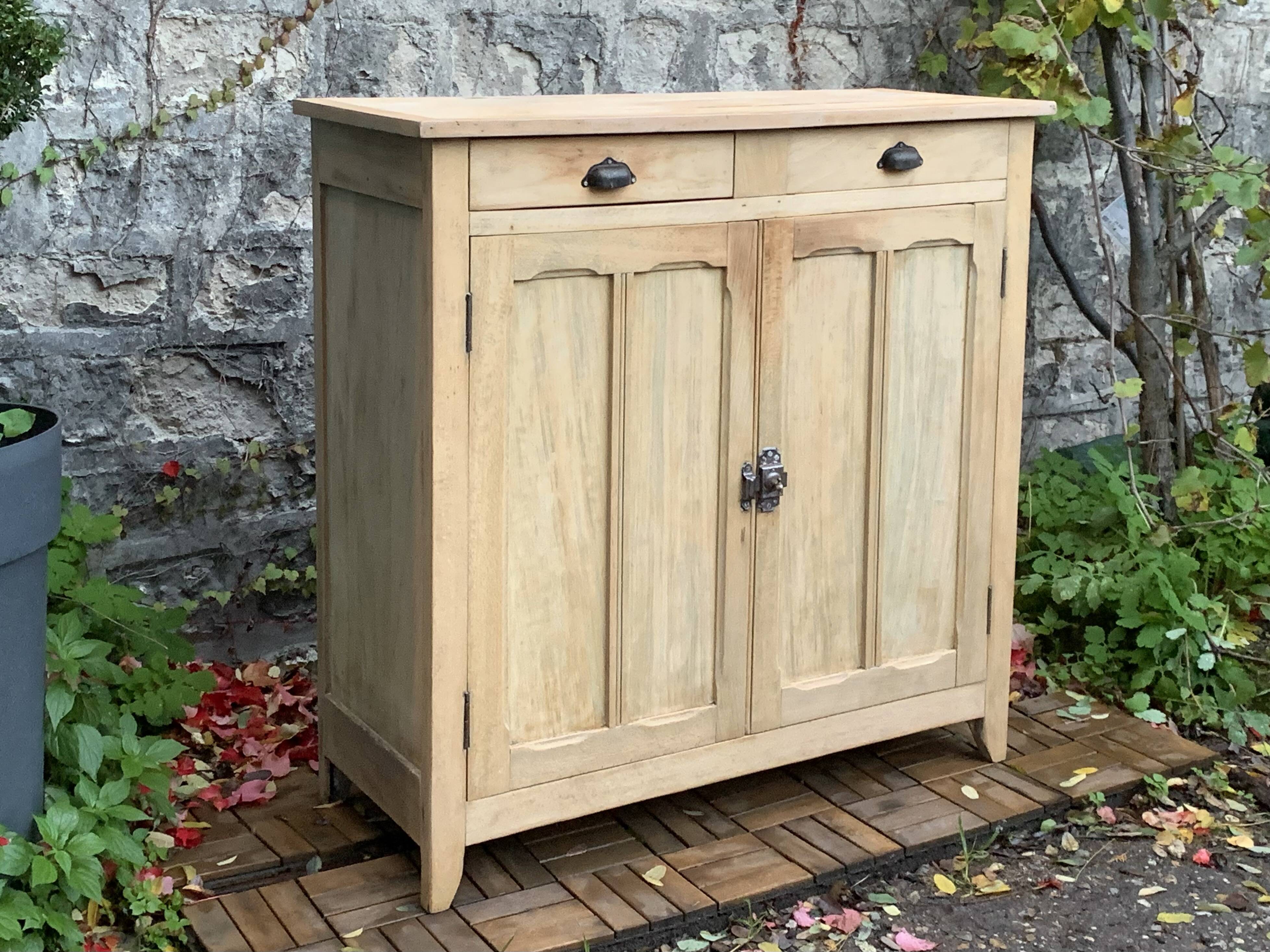 Buffet parisien ancien bois brut