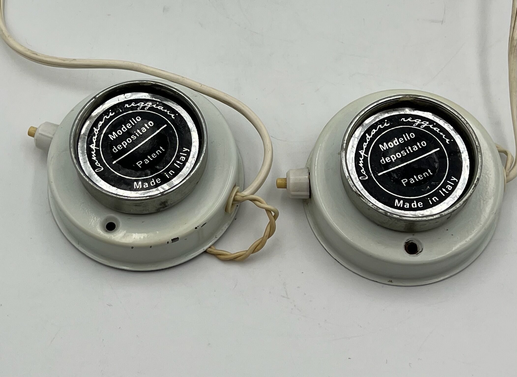 Set of 2 Eyeball wall lamps - Reggiani - 60s,  space age design desk lamp