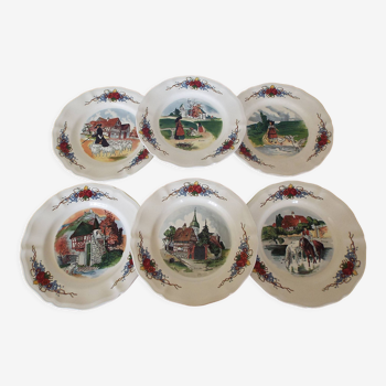 6 Obernai dessert plates