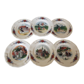 6 Obernai dessert plates