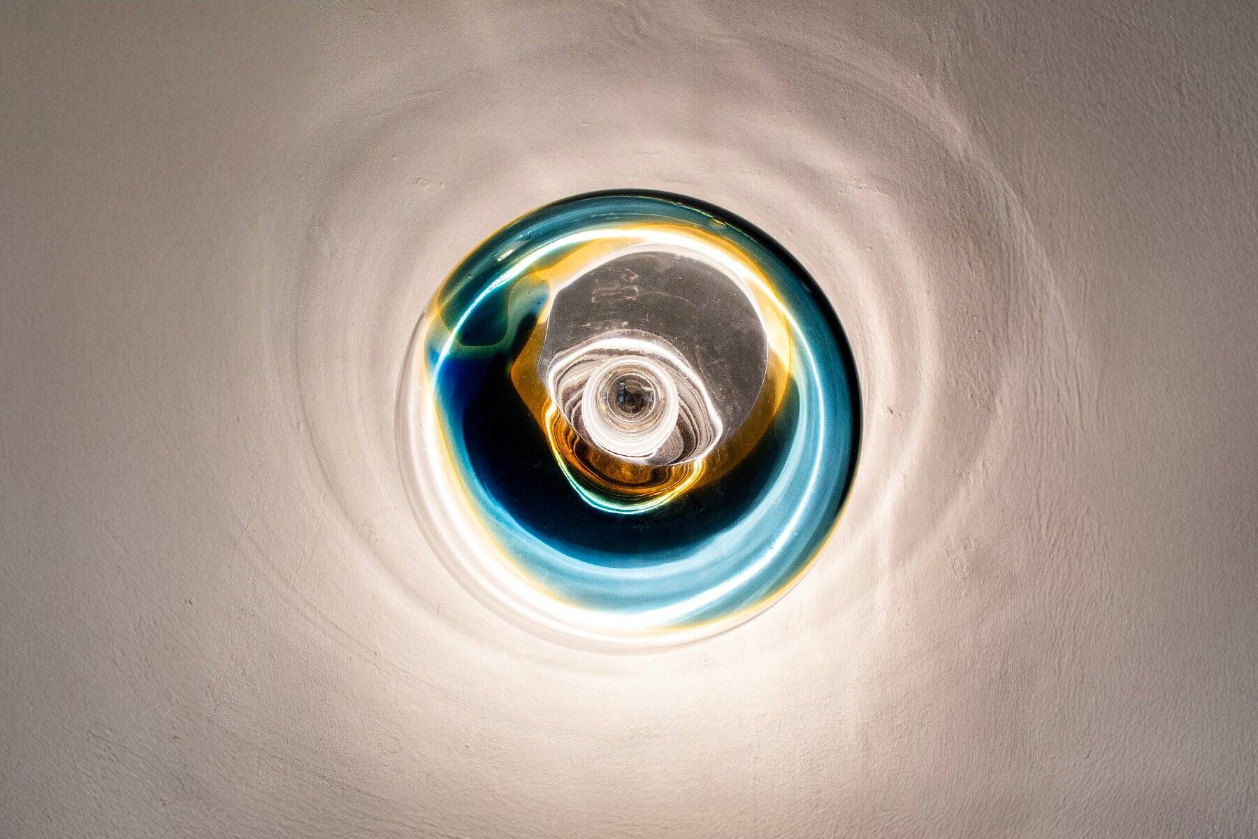 Vintage Italian wall lights in Murano glass, 1970s.