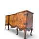 Walnut buffet, antique Italian, 1930s.