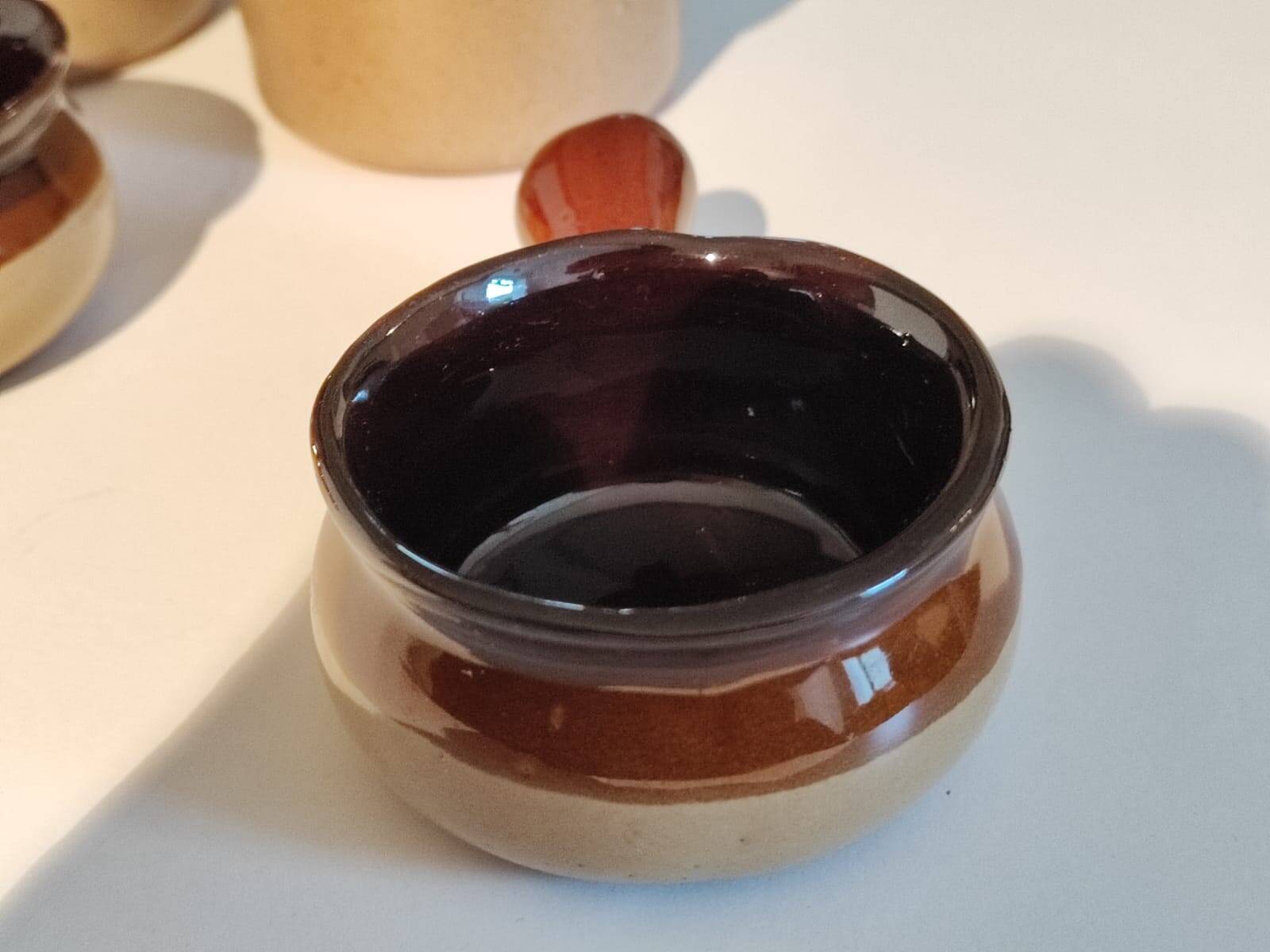 Vintage stoneware ramekins and casseroles