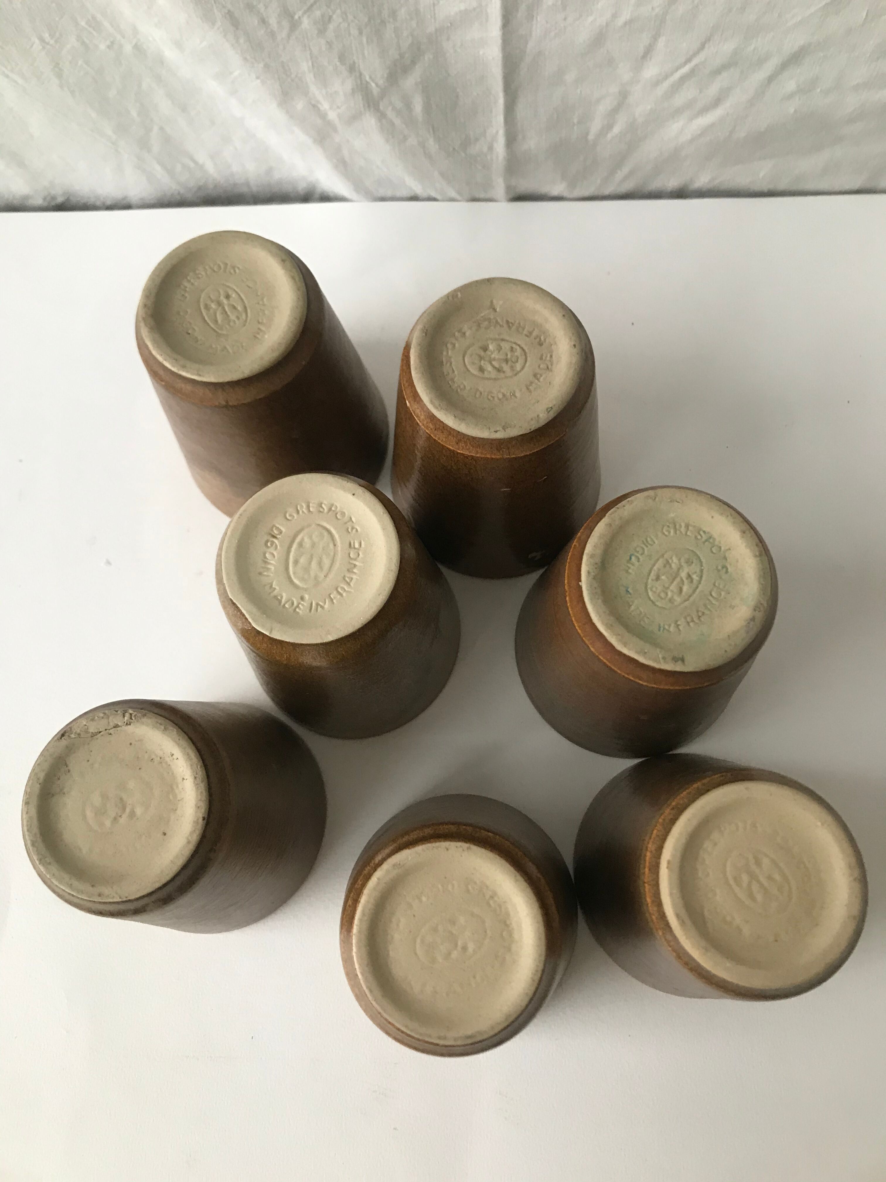 7 vintage coffee cups